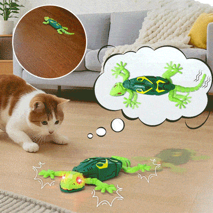 🦎 Juguete de lagarto eléctrico con ojos LED luminosos