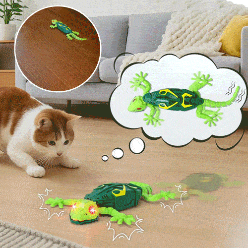 🦎 Juguete de lagarto eléctrico con ojos LED luminosos