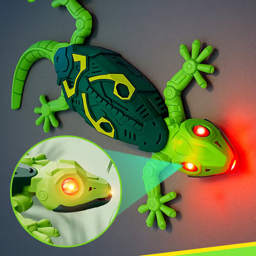 🦎 Juguete de lagarto eléctrico con ojos LED luminosos